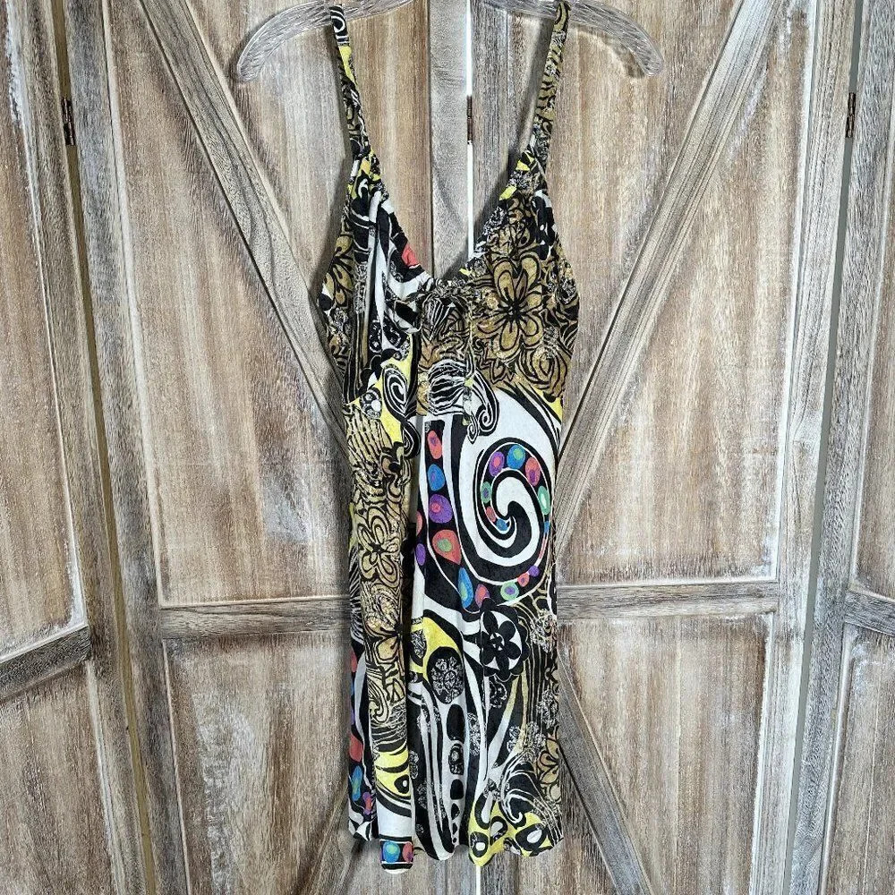 Jams World Vintage 2000's Dress Style W341 in Lava Blossoms